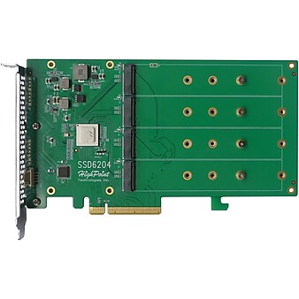 HighPoint PCIe 3.0 NVMe RAID Controller (SSD6204)