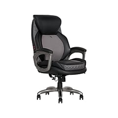 La-Z-Boy Arcadian Bonded Leather Executive Chair, Black
