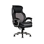 Sharper Image S-600 Active Lumbar Heated Ergonomic Bonded Leather Swivel Executive Massage Chair, Black (60098-BLK)~#|#~8F8EE3B1-A4FE-48E8-9AC8D6516965B6EC_sc7