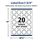 Avery Starburst Laser/Inkjet Burst Multipurpose Labels, 1.75" Dia, White, 2000 Labels/Box (94607)~#|#~8F8F83D9-22AD-4102-8C3ACFC1E0912656_sc7