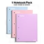 Staples 1-Subject Notebook, 8" x 10.5", Wide Ruled, 100 Sheets, Color chosen at random (ST63064C)~#|#~8F90C8D3-C2F3-4E2A-A5FC1508D351BF15_sc7