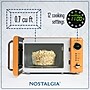 Nostalgia Retro 0.7 Cubic Foot Countertop Microwave, Orange (NRMO7OR6A)~#|#~8F96C0AE-0B0A-490B-8FF8BBC079288966_sc7