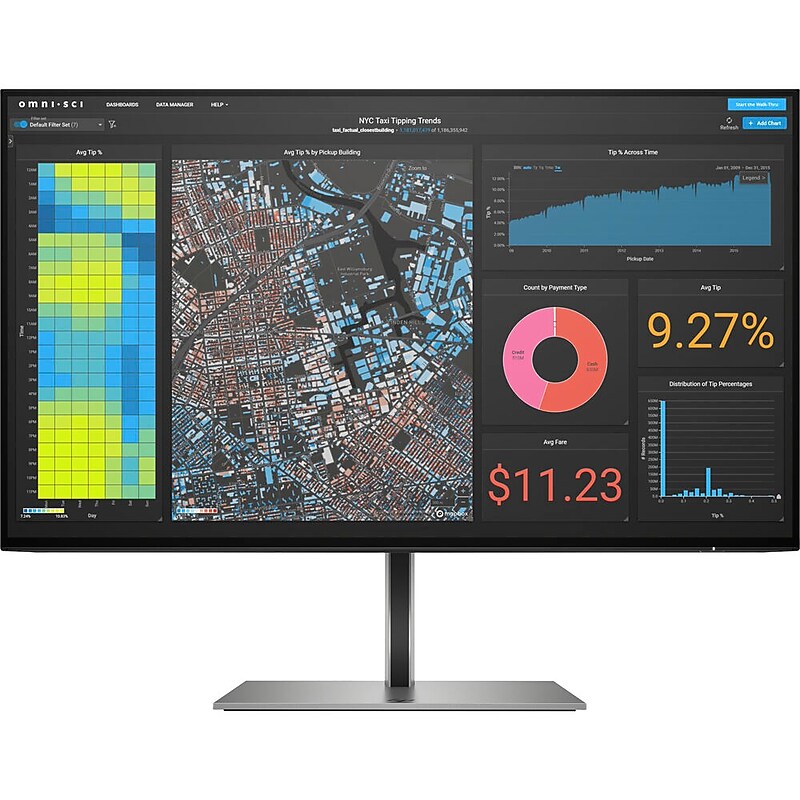 HP Z24f G3 23.8" 60Hz LCD FHD Monitor, Silver (3G828AA#ABA) image 1