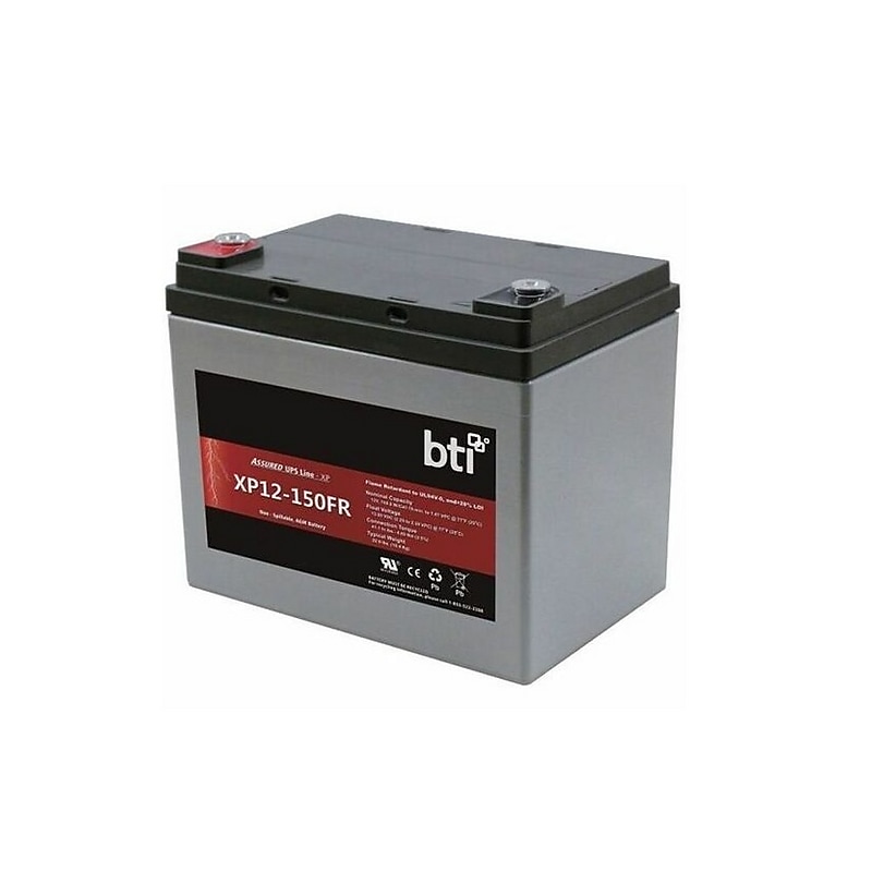BTI XP12 150VA UPS Replacement Battery, Gray (XP12-150FR-BTI) image 1
