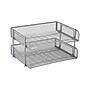 Mind Reader Metal Side Loading Stackable Letter Tray, Letter Size, Silver (ESTACK2-SIL)~#|#~8F9B2140-3B25-47F9-BEF36963B6D931A7_sc7