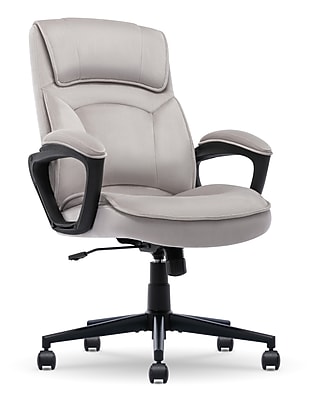 Serta Comfort Classic Ergonomic Velvet Fabric Swivel Executive Chair, Taupe (CCHR10005B) Simolary simolary.com