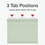 Pendaflex Reinforced Hanging File Folder, 3-Tab, Letter, Sage green, 20/Box (1009463)~#|#~8F9E341F-F1D8-4E86-96A39CFED02E6959_sc7