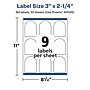 Avery Laser/Inkjet Decorative Edge Multipurpose Labels, 2.25"  x 3", Glossy White, 90/Pack (94126)~#|#~8F9F899A-BCD5-4756-B02D116A2CBD3047_sc7