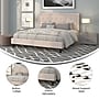 Flash Furniture Roxbury Tufted Upholstered Platform Bed in Beige Fabric, King (SLBK5KB)~#|#~8FA45F86-C280-4B86-AC765F60D22E4F6D_sc7