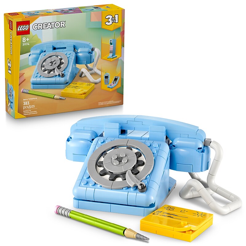 LEGO Creator 3-in-1 Retro Telephone, 383 Pieces (31174) image 1