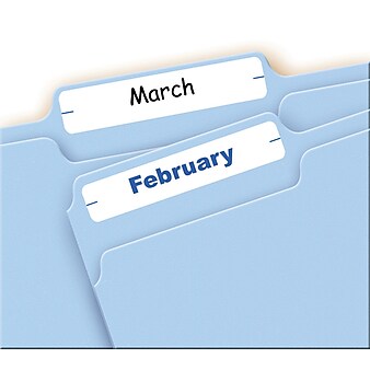 Avery Laser/Inkjet Permanent Print-or-Write File Folder Labels, White, 252 Labels Per Pack (13923/5202)