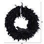 Nearly Natural Halloween Raven Feather Wreath, 30" (W1201)~#|#~8FACBE51-FB5F-4B1D-B88DC09DFBB5D36E_sc7