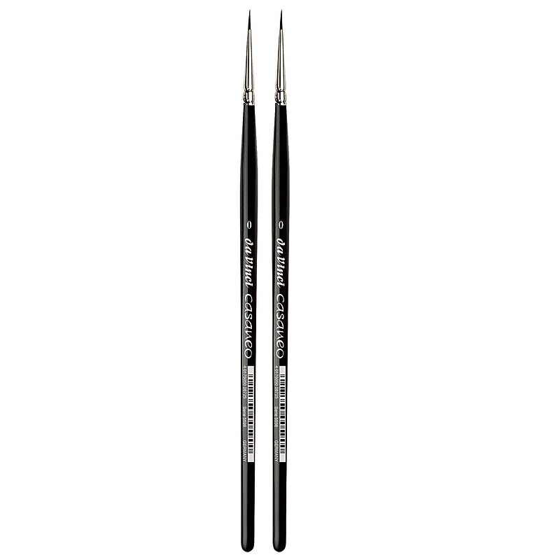 da Vinci CASANEO Mixed Media Synthetic Bristle, Round Brush, 2/Pack (DVXVA55980-2) image 1