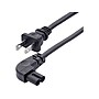 StarTech 3' NEMA 1-15P to Right Angle C7 Power Cable, Black (PXT101NB-STRA-3F)~#|#~8FB127D6-1666-44F3-89E7DB481D33F3AA_sc7