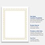Avery Gold Border with Gold Dots Matte Blank Card, White, 10/Pack (S00-DPE)~#|#~8FB402D8-57FC-4838-AE791116405D76FB_sc7