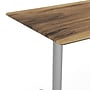 Flash Furniture TopGuard Rectangle Wood Restaurant Dining Table and Base, 48" x 30",  Natural/Silver Bases (ST3048NATT0522S)~#|#~8FB65B6D-D512-4A01-875BB2D1C88F29FD_sc7