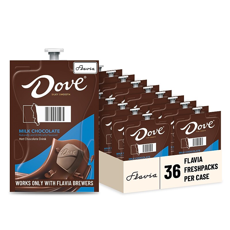 Dove Hot Milk Chocolate Flavia Freshpacks, 36/Carton (48720) image 1