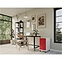 Space Solutions SOHO Smart File 2-Drawer Mobile Vertical File Cabinet, Letter Size, Lockable, Pearl White/Lava Red (25334)~#|#~8FBF066B-16DF-432F-8889241C3C12FC7B_sc7