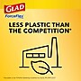 Glad ForceFlex Tall 13 Gallon Kitchen Drawstring White Trash Bags, 110/Box (79098)~#|#~8FC3FFA5-523F-4202-BF44F82538C75C47_sc7