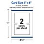 Avery Gold-Blue Border Berries Matte Blank Card, White, 20/Pack (S00-FEC)~#|#~8FC78CDB-69C3-4602-B0A4CDD869AABA74_sc7