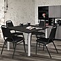 Regency Kee Square Laminate Breakroom Table, 48"D x 48"W, Ash Grey/Chrome (TB4848AGBPCM)~#|#~8FCAB2E2-692E-40FB-87055F7674E18386_sc7