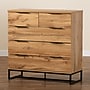 Baxton Studio Franklin 39"H Chest, 5-Drawers, Oak/Black (180-13827-HiT)~#|#~8FCBD793-6358-41FB-AFE782285D1DFAC2_sc7