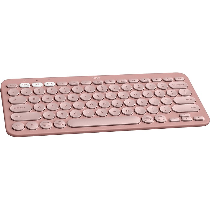 Logitech Pebble Keys 2 K380s Wireless Keyboard, Tonal Rose (920
