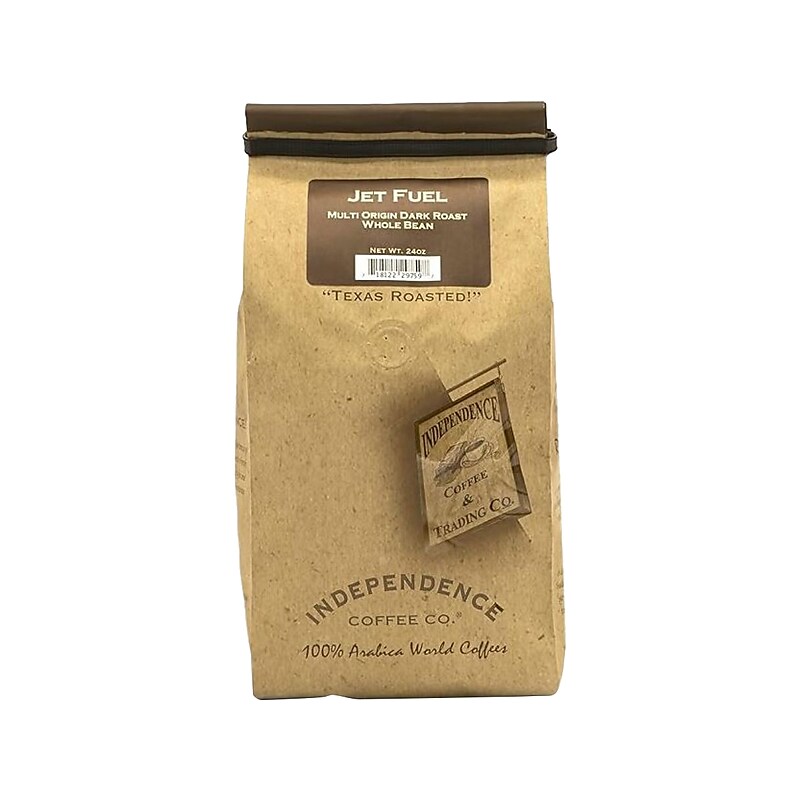 Independence Coffee Co. Jet Fuel Whole-Bean Coffee Packet, Dark Roast, 24 oz. Bag image 1