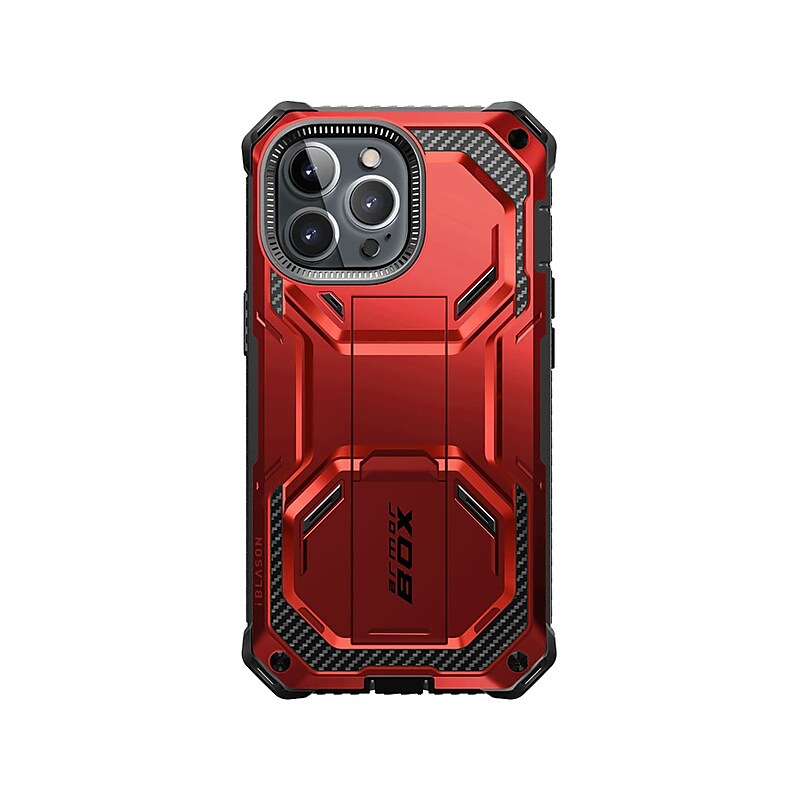 i-Blason ArmorBox Metallic Red Rugged Case for iPhone 14 Pro (iPhone2022Pro-6.1-Armorbox-SP-Ruddy) image 1