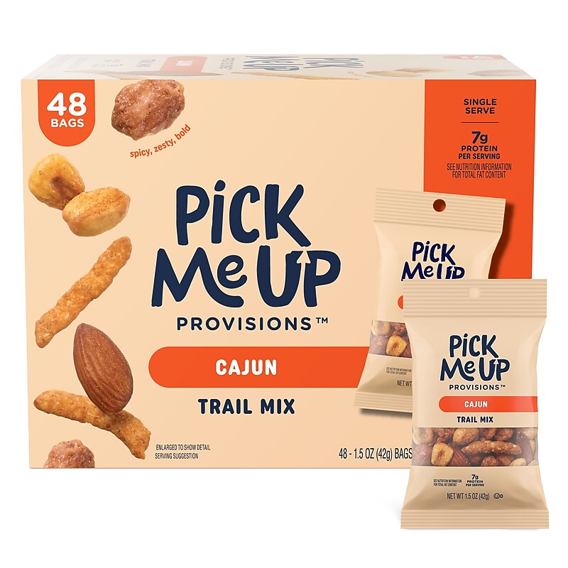 Pick Me Up Provisions™ Cajun Trail Mix, 1.5 oz., 48 Bags/Box (PM63389) image 1