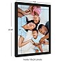 Amanti Art Brushed Metallic Black Narrow 18" x 24" Polystyrene Picture Frame, Black (A42678299137)~#|#~8FE2072F-0471-45BE-B3ED4C6BAE0A6CC8_sc7