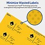 Avery Laser/Inkjet Rectangle Multipurpose Labels, 1.5" x 2.75", Bright Yellow, 800/Box (94230)~#|#~8FE25562-222C-47EA-B821A9E2654BE619_sc7