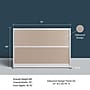 Luxor Oakwood 2-Panel Room Divider, 48"H x 70"W, Oak Grain (PPWL011)~#|#~8FE32E4D-76F7-45A7-98943D59A2E8CA67_sc7