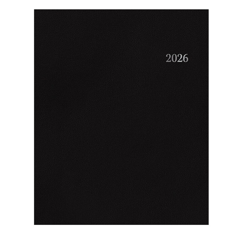 2026 Blue Sky Passages 8.5" x 11" Calendar Year Weekly & Monthly Planner, Plastic Cover, Black (152848) image 1