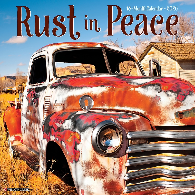 2026 Willow Creek Rust in Peace 12" x 12" Monthly Wall Calendar (52624) image 1