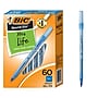 BIC Round Stic Xtra Life Ballpoint Pen, Medium Point, 1.0mm, Blue Ink, 60/Pack (GSM609BE)~#|#~8FF19026-7FC9-49C6-945FC921B193E318_sc7