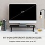 Anji Mountain Acacia Wood Monitor Stand, Up to 32" Monitor, Black (MS-BLK-02BLK)~#|#~8FFDBA8D-86CC-4D87-81677540E0C282AD_sc7