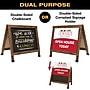 Excello Global Products 18x24 Chalkboard Coroplast Combo A-Frame, Brown (EGP-HD-0534-BN)~#|#~9006B6CA-7A71-447D-9B2C533AEAE5BDE2_sc7