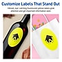 Avery Oval Laser/Inkjet Multipurpose Labels, 4.25" x 2.5", Neon Yellow (240/Box)~#|#~9010B294-7833-4B69-9FF8D354D1238402_sc7