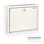 AdirOffice Steel Multipurpose Drop Box Interoffice Mailbox, Large, White (631-03-WHI-PKG)~#|#~9014678B-291F-40B6-8F77E7B13DC58587_sc7