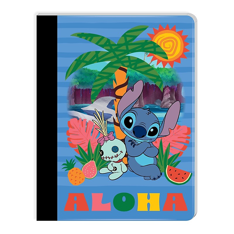 Innovative Designs Stitch Composition Notebooks, 7.5" x 9.75", Wide Ruled, 100 Sheets, Multicolored (717962ST-SA) image 1