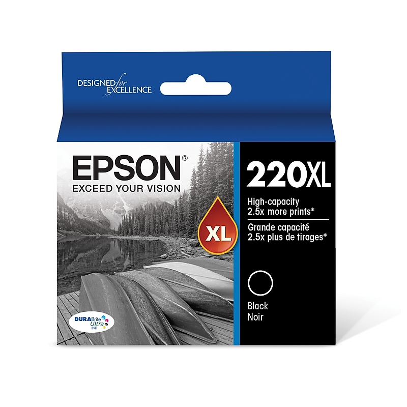 Epson T220XL Black High Yield Ink Cartridge   (T220XL120-S) image 1