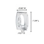 Command Mini Hooks, 0.5 lb., Clear, 30/Pack (17006CLR-30NA)~#|#~9016A7D4-6115-4D97-9A95FF75AB673F20_sc7