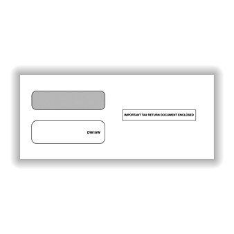 ComplyRight Moisture Seal 3-Up 1099 Tax Form Envelope, White, 50/Pack (DW19W50)