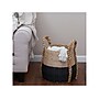 Household Essentials Terra Cattail/Paper Storage Basket, Light Beige/Black (ML-6617)~#|#~901ADA4B-1A66-4724-AB7F2E929846B1A2_sc7