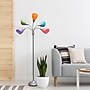 Simple Designs Medusa 67" Silver Floor Lamp with Cone Shades, Multicolored (LF2006-SLM)~#|#~901D8A12-0D77-4F9F-88EED4A38B29CB7F_sc7