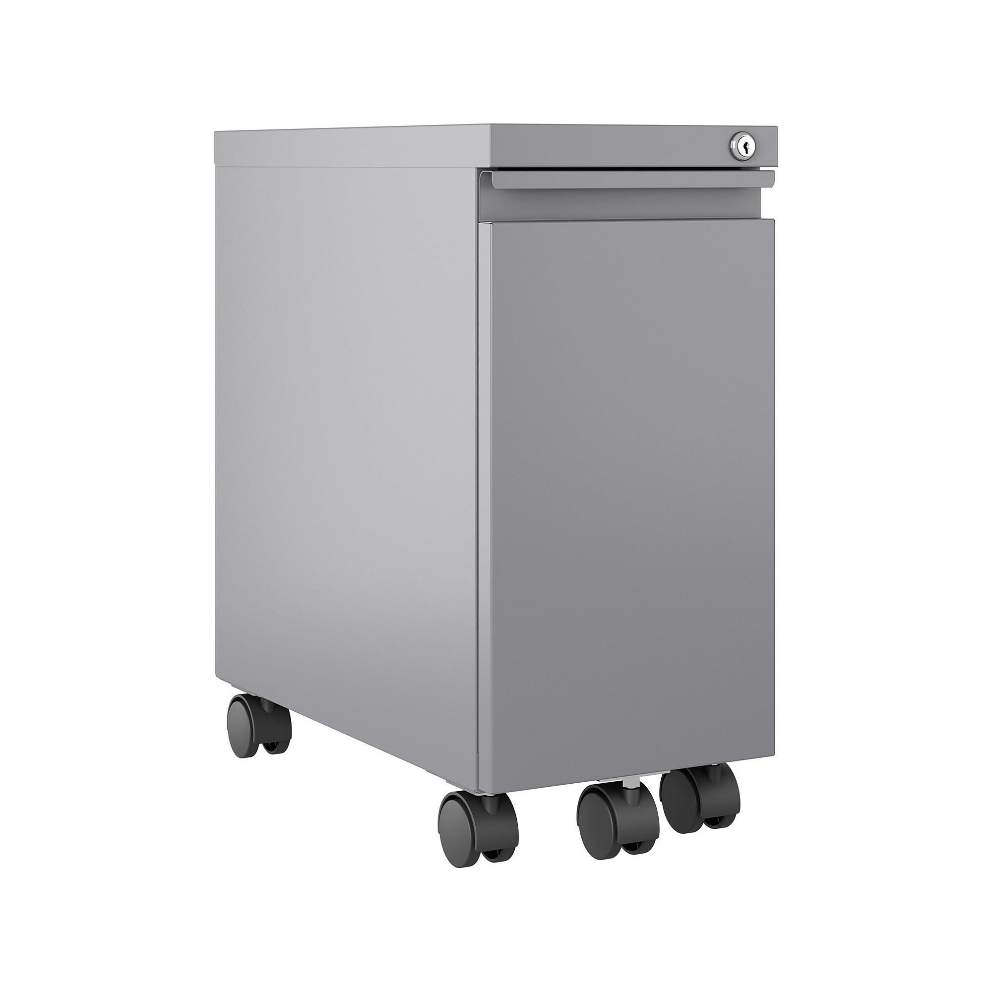 Hirsh 2-Drawer Mobile Vertical File Cabinet, Letter/Legal Size, Lockable, 21.75″H x 10″W x 19.88″D, Arctic Silver (24045) Sansujyuku sansujyuku.com