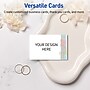 Avery Floral Business Cards, 2" x 3.5", Matte White, 80/Pack (19479399560)~#|#~902129D2-312F-40C7-A805655826DEC3C5_sc7