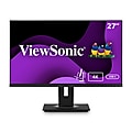 ViewSonic Ergonomic 27" 4K Ultra HD LCD 60 Hz Monitor, Black (VG2756-4K)