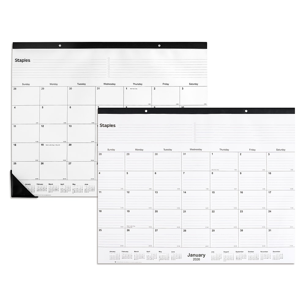Staples® 2026 Desk Pads.